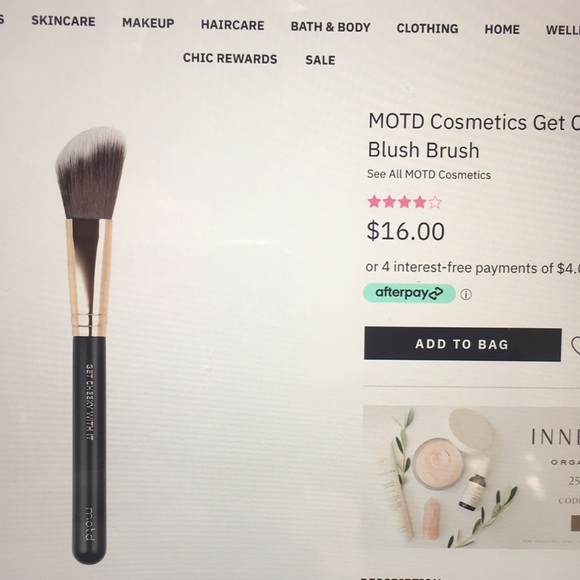 Makeup brushes 4 pack M.o.t.d & Real techniques - Picture 2 of 10